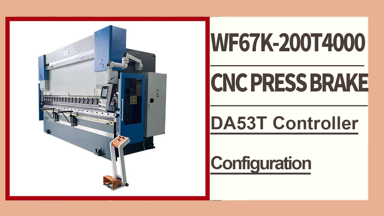 WF67K-E 200T4000 DA53T-Steuerung Energiesparender CNC-Abkantbiegetest